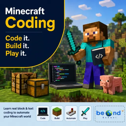 Minecraft Coding Odyssey: Build, Create & Erupt!