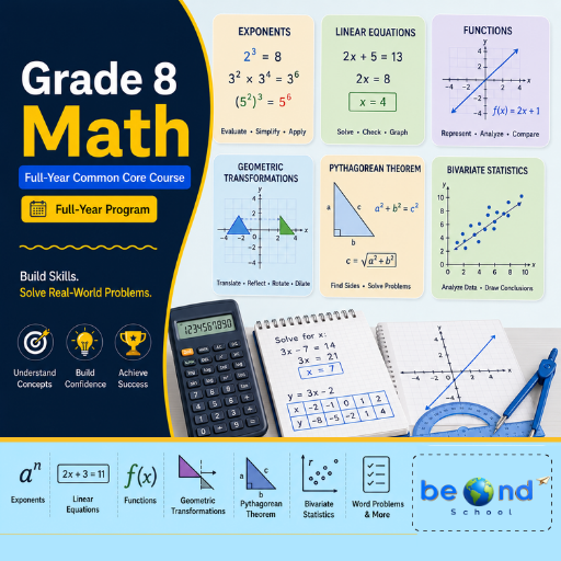 Grade 8 Math — Full-Year Common Core Course