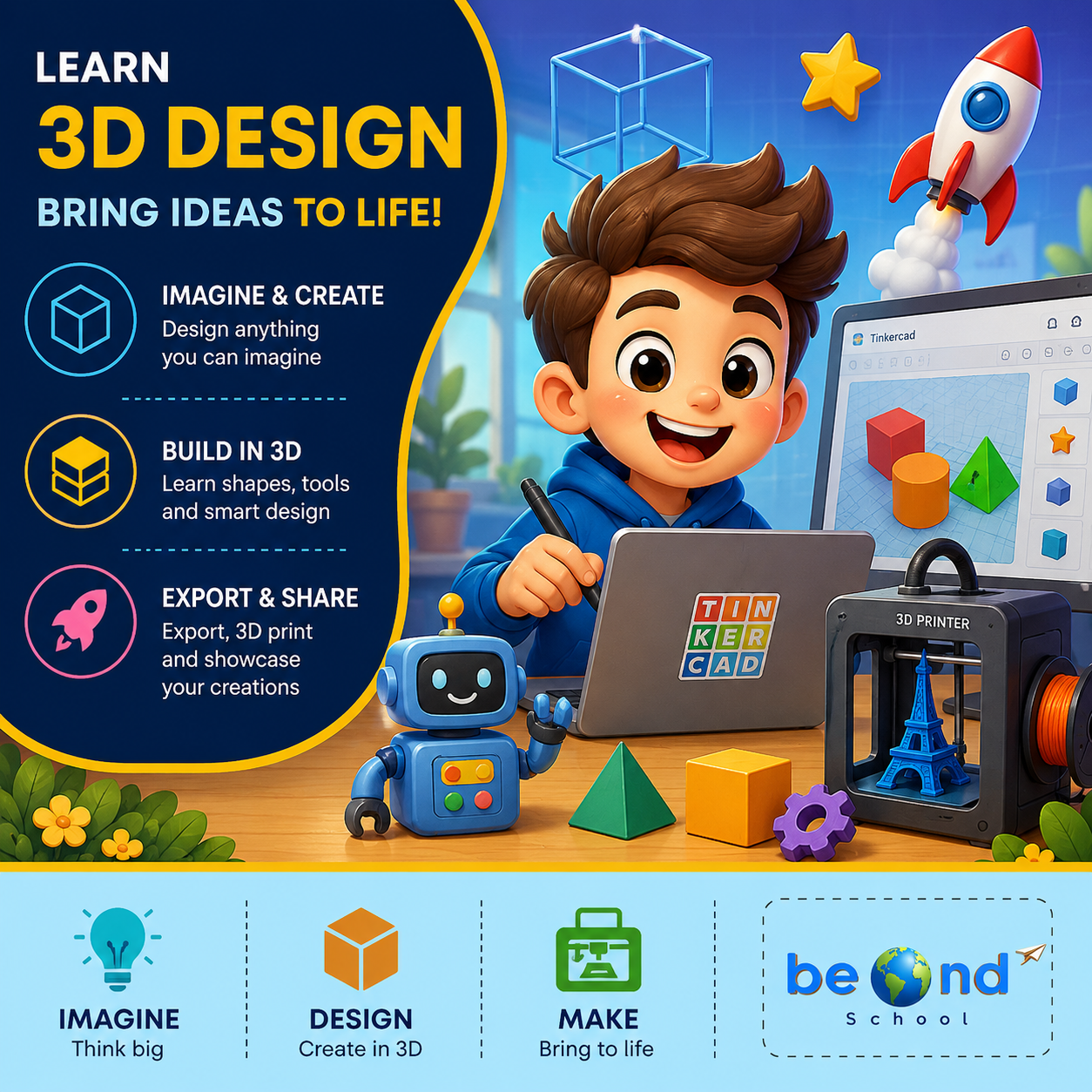 3D Design: Bring Ideas, Robots to Life
