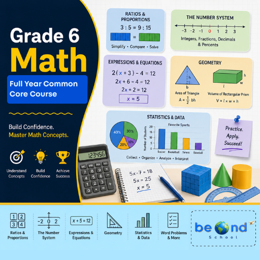 Grade 6 Math — Full-Year Common Core Course